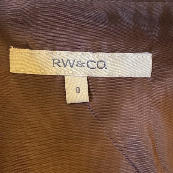 Chocolate brown cotton floral embroidered skirt - Picture 7 of 7